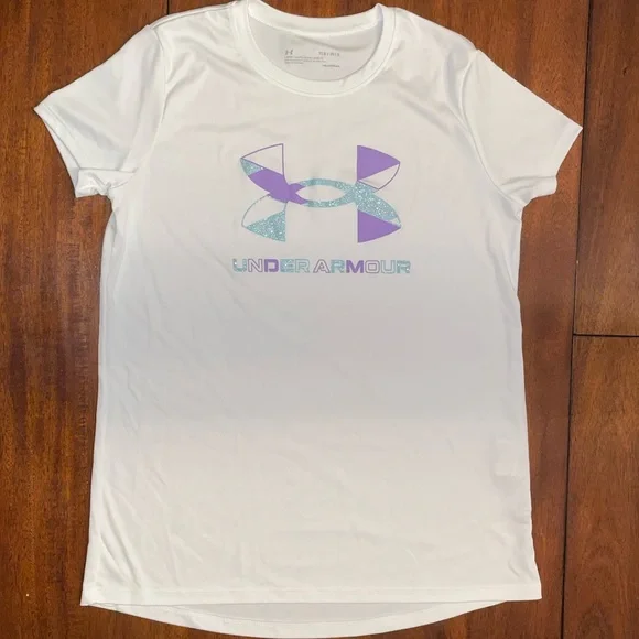 Under Armour Girls Workout T-shirt - Picture 1 of 3